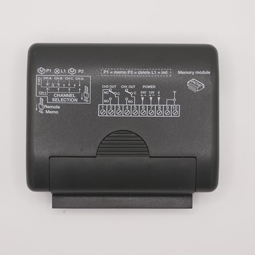 Récepteur Cardin S449 RQM449200 pour portails et garages - 433,92 MHz – 2 canaux – Boîtier complet - Compatible S449-QZ2/QZ4 / SSB T9K4 + 1 porte-clés DOMOBIP