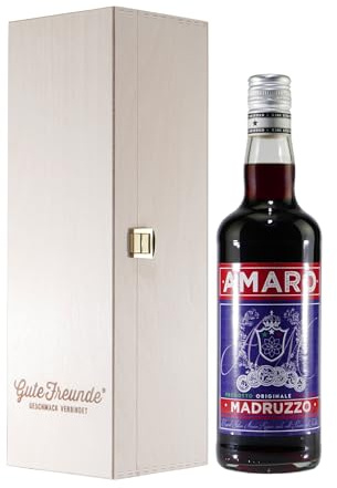 Madruzzo Amaro - Kräuterlikör mit Geschenk-Holzkiste