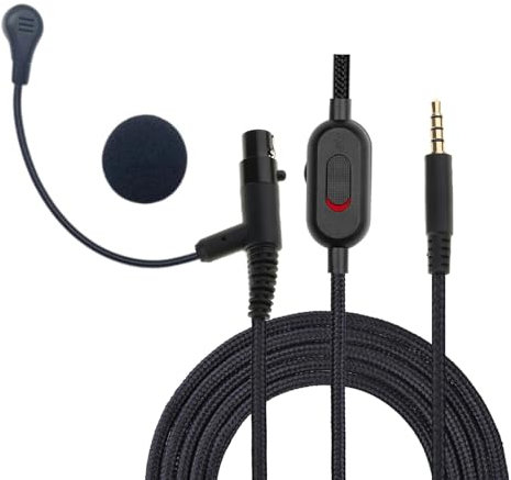 Vynetra Boom Microphone Cable Cable For Q701/K712/K702/K240/K141/K171 Headphones Clear Voice Transmission