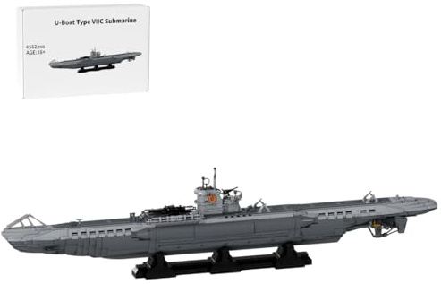 LootPop U-Boot Typ VIIC Baukastenset, MOC-139272 Militärisches U-Boot Modell, DIY Montagebausatz, Armee Modell Geschenk für Erwachsene & Jugendliche (4562 Teile)