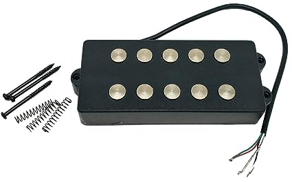 Micro à 5 cordes pour guitare basse électrique, basse, chevalet moyen, accessoires avec vis de montage