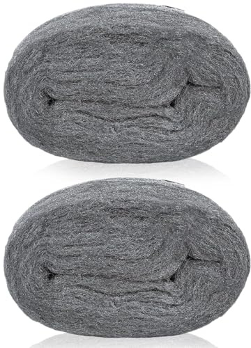Steel Wool Mice Blocker 2‑Pack, 12M Total 0000 Fine Wire Wool | 12M Total Length,0000 Ultra‑Fine Steel Wool,Rat‑Proof Rodent Blocker,Indoor & Outdoor Use,For Garage,Attic,Garden Hole Repair