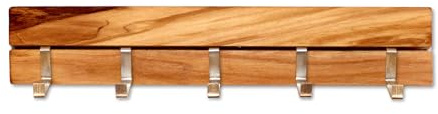 seleXions® Olivenholz Hakenleiste (Küchenleiste 25 cm)