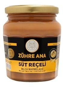 Zühre Ana® Milchkaramellcreme (Dulce de Leche) – Cremiger Karamell-Milchaufstrich im Glas – Süßer Brotaufstrich & Dessert Topping