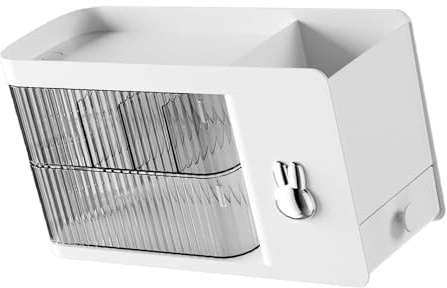 Rotating Desktop Cable Holder | Wall-Mounted Storage Box for Chargers, Wires & Data Cords Wall Mount Rotating Cable Organizer Box