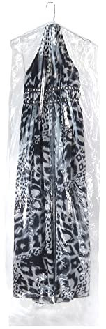 Hangerworld 50 Transparente Kleiderschutzhüllen Länge 183cm Folienstärke 0,343mm