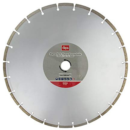 DEMA Diamant Trennscheibe 350 mm / 25,4 mm Segmentiert für Beton, Naturstein, Fliesen - Steintrennscheibe für Steinsäge, Fliesensäge - Langlebig, Präzise, Robust