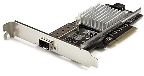 StarTech PEX10000SFPI - Tarjeta de Red PCI Express con Ranura SFP+ Abierta (Chipset Intel, multimodo y monomodo, Ethernet PCIE de 10G) Color Negro