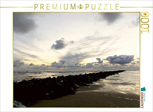 CALVENDO Puzzle Abends am Strand von Texel 1000 Teile Puzzle quer | 1000 Teile Lege-Größe 64 x 48 cm Foto-Puzzle für glückliche Stunden
