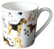 Dog Chintz Pint Mug - Bone China Mug Decorated All Round with Fun Dog Chintz