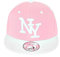New Boy Girl NY New York süße Unisex Schwester Bruder Kindercap Hai Tiger Adler Prince Kinder Cap Snapback und Mütze 48-58cm Kopfumfang (One Size, Rosa-wht-wht)