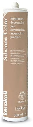 Kerakoll SILICONE COLOR KK153 sigillante decorativo piastrelle ceramiche mosaici e piscine 310 ML