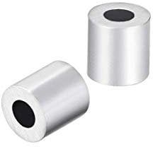 M1.5 Muffe aus Aluminium Single Tube Crimp 1,5 mm 1/16 Zoll Stahldraht Rope Button Stop Clips Kabelschuhe 100 Stück