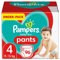 Pampers Windeln Pants Größe 4 (9-15kg) Baby Dry, 96 Höschenwindeln, Einfaches An- und Ausziehen, Zuverlässige Trockenheit