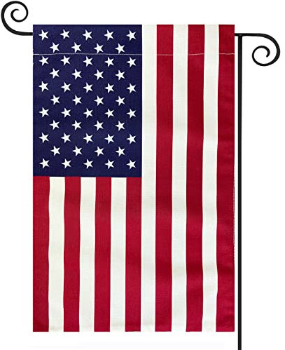 American Flag Drapeau des États-Unis de jardin 12 x 18 cm – Patriotic Double Sided Petit drapeau américain pour yard