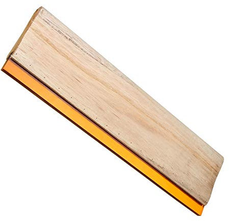 Siebdruck-Rakel für Siebdruck, Holz-Siebdruck-Tintenschaber mit Bequemem Holzgriff für Siebdruck, Siebdruckrakel Holz-Tintenkratzer in 4 Größen zur Auswahl, 30 cm, 1 Stück