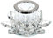 SUMTREE Clear Crystal Lotus Candle Tealight Holder for Home Decorate Office Wedding Table Centerpiece