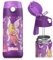 Jarlson - Gourde Enfant INOX - bouteille isotherme enfant 350 ml - Gourdes sans BPA - avec de la paille - pour l'école, les sports et la maternelle (Fée 2, 350 ml)