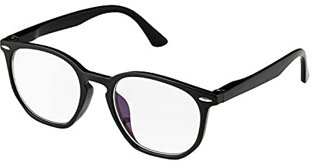 Ultra Black Horn Rim Frame Childrens Teen Anti Blue Light Glasses Kids Blue Light Blocking Glasses Anti Eye Strain Computer Glasses Boys Girls Classic Clear Blue Light Gaming Glasses Computer Reading