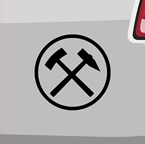 Schlägel und Eisen Aufkleber -6 Größen 21 Farben- Bergmann Kumpel JDM NRW Bochum