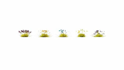 06805 Blumen in den Farben grün-gelb, blau-weiß, Heide, Korn, Lavendel
