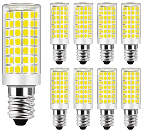 MENTA E14 LED 9W Kaltesweiss 6000K Ersetzt 75W Halogenlampen - 76 x SMD 2835 Leuchtmittel Birne AC 220-240V Nicht Dimmbar - 2 Jahre Garantie - 8er-Pack