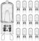VIIVUU G9 Halogen Leuchtmittel 25W 230V, 12 Stück 2800K Warmweiß 260lm Dimmbar G9 Glühbirne, G9 Klar Kapselglühlampen Halogen Steckbirnen für Wandlampe, Leuchter, Stehlampe