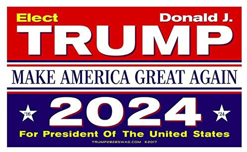 Eayoly 2024 Donald J Aufkleber, 10 Stück Custom Bumper Decal Aufkleber Handyhülle Auto für Präsidentschaftswahlen