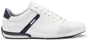 BOSS Herren Saturn Lowp Ledersneakers mit geruchsneutralisierendem Innenfutter Größe