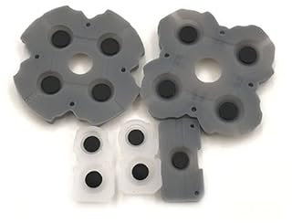 YANHAO [Videospielteile] 10 Sets Silikon-Leitgummi-Kleber-Knopf-Pad-Tastaturen Silikon-Tasten Dpad D-Pad-Controller-Gummi for PS5-Controller [Ersetzen]