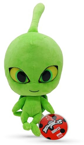 Miraculous Ladybug – Kwami Mon Ami Wayzz Schildkröte Plüschtiere für Kinder, superweiches Stofftier mit Harzaugen, hohem Glitzer und Glanz und detaillierten Nähten (Wyncor)