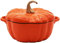 ZAANU Olla Antiadherente, Cacerola de Calabaza, Olla de Calabaza, Olla de Calabaza de Hierro Fundido esmaltado con Tapa, Olla Antiadherente para Horno holandés, estofado de Calabaza, oll