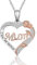 VOSAP Mum Gifts, S925 Sterling Silver Rose Flower Necklace Jewellery Present, Perfect Christmas Mother’s Day Birthday Gift for Mother from Daughter Son