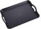 Vassoi rettangolari in plastica per fast food, antiscivolo, multiuso, per tavolino, cucina, feste, 37 x 24 cm, con manico per il trasporto