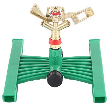 Psytfei Aspersor De Agua Aspersor Giratorio Automático con Base Sistema De Aspersor De Agua De Césped De Riego Giratorio De 360 Grados para Riego De Césped Riego De Flores Enfriamiento De Techo
