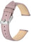 BISONSTRAP Bracelets de Montre en Cuir Élégant, Libération Rapide, Bracelet de Montre pour Femmes et Hommes, 14mm, Rose Clair (Boucle Argentée)