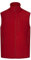 VELILLA Gilet in Pile, Rosso, L Unisex-Adulto