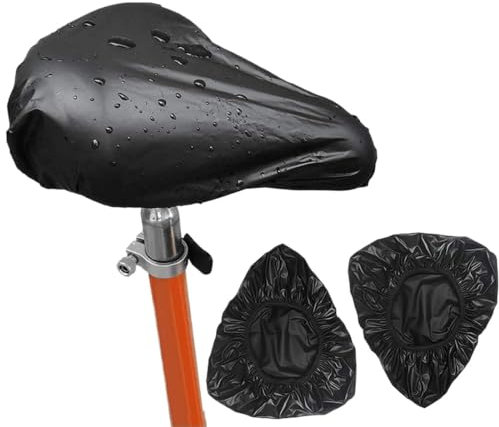 Lot de 2 housses de selle de taille universelle pour chaque vélo, Housse de Selle Etanche, Couverture Imperméable Compatible avec Selles Standard de Vélo,Noir