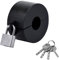 Round Door Handle Lock, 9CM Door Knob Lock Safety Cover Door Knob Lock Out Device,Cover to Disable Faucet/Valve, Prevents Turning of Door Knob and Access to Keyhole, Prevents Operating The Knob