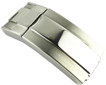 VISIYUBL Uhrenarmband, passend für Rolex DAYTONA, SUBMARINER GMT, Yacht-Master, Oyster-Design, Silber, 16mm Edelstahl