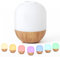 SALUBRITO Aroma Diffuser, 100ml Ultraschall Aromatherapie Diffusor für Ätherische Öle, Weiß Holzmaserung Diffuser für Duftöl, Kleiner Diffuser für Zuhause Büro, Geschenk für Frauen