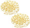 PATIKIL 6 Feet Gold Finish Lighting Hanging Chain, 2 Set Metal Looping Chain for Hanging Plant Pendant Chandelier Light Fixture