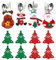EIHI 12 Pezzi Portaposate Natale Portaposate albero di Natale, Natale Portaposate Costume, Coltelli Forchette Cucchiai Stoviglie Portaposate di Natale per La Tavola Delle Feste Decor Natalizia