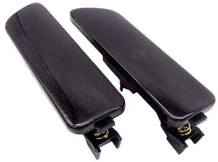 2 Stück Front Seitenmarkierungsleuchten Blinker Blinker for Golf 4 MK4 1999–2005 Blinkerglas(Black)