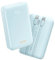Qecvec Power Bank,Portable Charger 20000mAh with 2 Built-in Cables, 22.5w Fast Charging Battery Pack, LED Display Backup Battery, Travel Battery Pack for iPad, iphone Samsung and More (Blue)