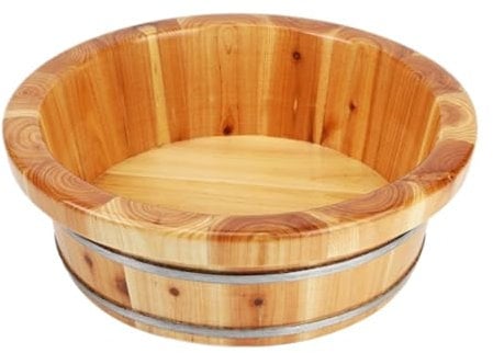 REIFOR Foot Bath Pedicure Bowl Wooden Footbath Bucket Bath Foot Barrel Foot Bath Barrel Wooden Foot Barrel Tub Wash Foot Barrel Foot Bath Bowl Foot Basin