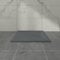 Aquariss SMC Slate Effect Shower Enclosure Tray 900x900mm Square Wetroom Shower Base Anthracite