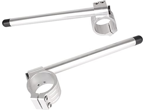 SIKUAI 7/8 Motorrad-Stummellenker, 41 mm, Gabel-Lenkerersatz für Motorrad, Universal, Silbe
