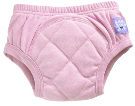 Bambino Mio Neu und verbessert, diskreter Kreuzstich - Töpfchen Trainingshose Kinder Trainerhosen Töpfchentraining Trainingsunterhosen, 3-4 Jahre, Hellrosa, Jungen und Mädchen, Unterwäsche
