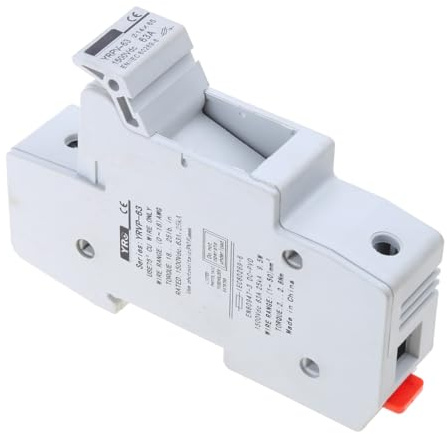 Solar-Sicherungshalter, 1000 V Gleichstrom, 14 x 51 mm, PV-DC-Sicherung, DIN-Schienenmontage, Sicherungshalter